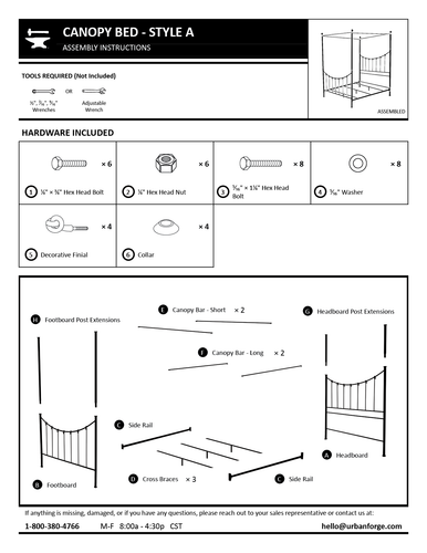 Knot Canopy Iron Cal King Bed