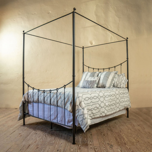 Knot Canopy Queen Iron Bed