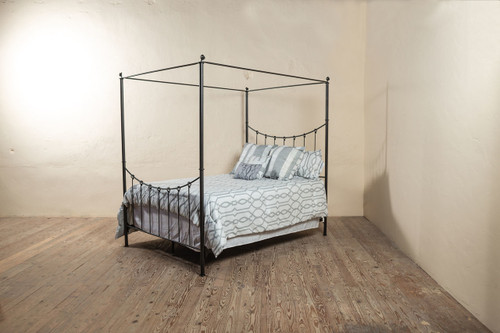 Knot Canopy Queen Iron Bed