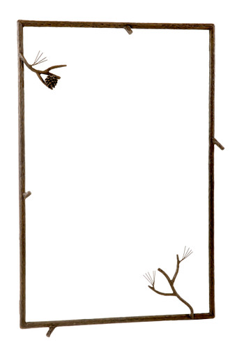 Pine Iron Wall Mirror