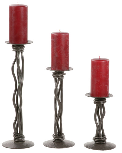 Rush Iron Renaissance Single Candle holder 8 Inch