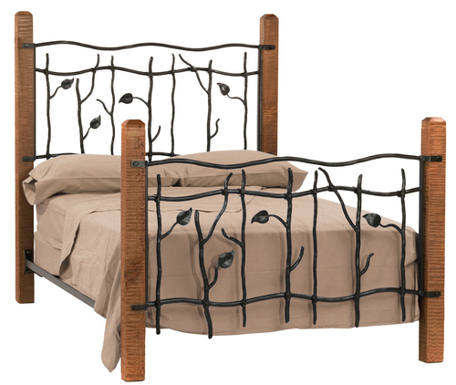 Sassafras King Iron Bed