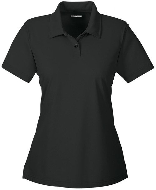 Ladies' Black Command Snag Protection 2 Button Polo