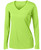 Lime Ladies LoSleeve V-Neck Moisture Wicking Athletic T-Shirt