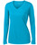 Atomic Blue Ladies LoSleeve V-Neck Moisture Wicking Athletic T-Shirt