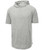 Light up your wardrobe with the DRI-EQUIP Tri-Blend Wicking Short Sleeve Hoodie in Light Grey Heather – Ultimate comfort in style.