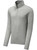 Experience unbeatable softness with our Tri-Blend Wicking 1/4-Zip Pullover in a light grey heather hue.