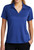 Women's UV Resistant Honeycomb Texture Polo in Royal – regal and rich, perfect for a standout look.
