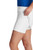 Close-up of the compression short pockets on our Active Stretch Skort - functional and convenient in white.