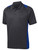 Graphite and Royal Blue Moisture Wicking Athletic Polo