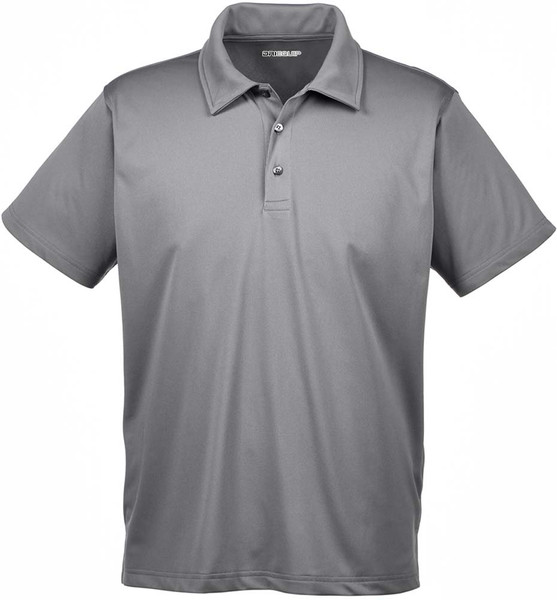 Men's Snag Protection Polo in Sport Graphite Grey - Front view showcasing sleek design and ultimate comfort.