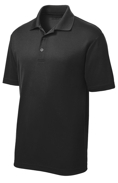 Men's Moisture Wicking Short Sleeve Polo in Black – a classic and versatile choice for a polished look.