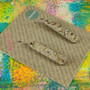 Reversible Paddle Recycled Paper Earrings - Bright Multicolour / Stone Speckle