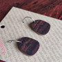 Mini Recycled Paper Earrings - Dark Brown