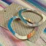 Square Recycled Paper Earrings - Multicolour Swipe