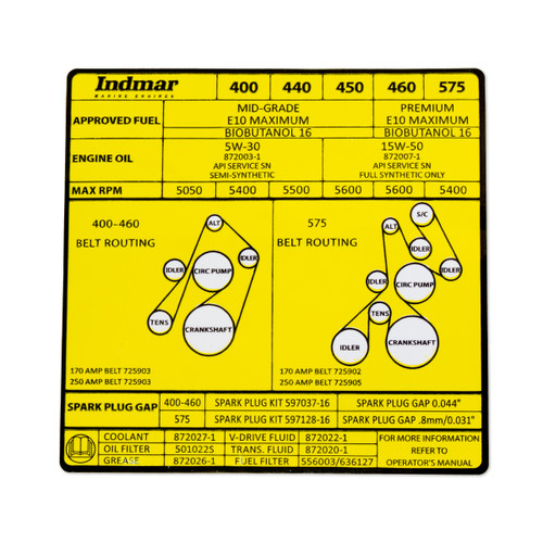 DECAL ENG MAINT & BELT LAYOUT, 992045R