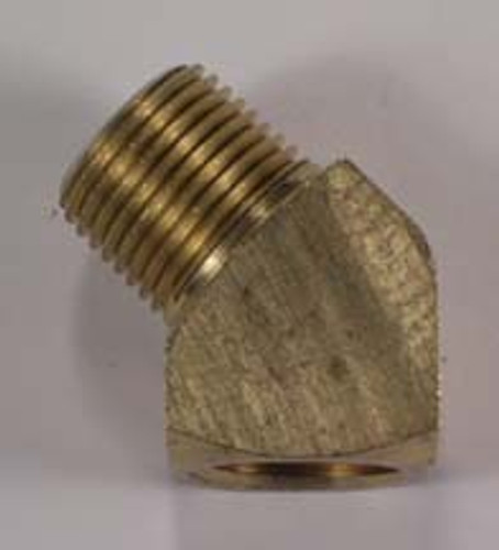 3/8" to 3/8" 45 Degree Male Connector (brass),605025
