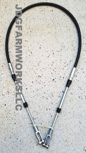 JOHN DEERE DOZER 350 350B 450 550 550A 550B 555 555A 555B THROTTLE CABLE. AT83335. 60" Lenght JOHN DEERE DOZER 350 350B 450 550 550A 550B 555 555A 555B THROTTLE CABLE. AT83335. 60" Lenght