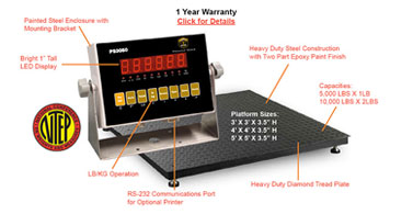 Bench Scale 1200-500L - Floor Scales Online