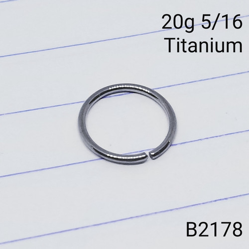 20g Titanium Bend 5/16 Nose Hoop B2178