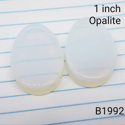 1 Inch Tear Drop Organic Opalite Stone Plugs / Tunnels