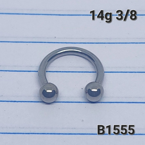 14g Surgical Horseshoe Ring 3/8