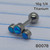 16g Silver Titanium Blue Opal 1/4 Cartilage Stud Crawler B0078