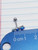 16g Silver 3 Blue Opal 1/4 Cartilage Crawler Barbell Ring B1003