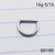 16g Silver Bend Hoop Septum D- Ring 5/16