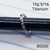 16g Titanium Baguette CZ Hinged Hoop Seamless Ring