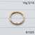 16g Gold CZ Hinged Hoop Seamless Ring 5/16
