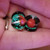 1/2 inch Red Mushroom Glow In the Dark Pyrex Glass Plugs Gauges B2026