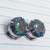 1/2 inch Silver Vitrail AB CZ Screw Plugs Gauges B0564