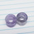 1/2 inch Amethyst Stone Hollow Tunnels Plugs Gauges B1996