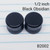 1/2 inch Black Onyx Stone Plugs Gauges B2002