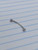 16g Silver Stainless CZ 5/8 Curved Barbell Tongue Ring B1447