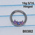 16g Stainless Purple Opal 5/16 Hinged Hoop Seamless Ring