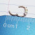 16g Rose Gold 3 White Opal Hinged Hoop Seamless Ring
