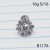 16g Silver CZ Mandala Flower 5/16 Labret Ring