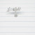 16g Silver CZ Flower Vine Labret Ring Cartilage Crawler