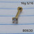 16g Stainless Gold 3mm CZ 5/16 Labret Stud Ring B0630