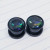 00g Black Metal Vitrail AB Plugs / Tunnels