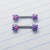 14g Silver Purple Opal Nipple Rings Barbells 1/2