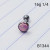 16g Silver Large Pink Opal Cartilage Stud
