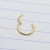 20g Gold Hinged Nose Hoop Ring Seamless 5/16