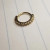 20g Gold CZ Lined Bend Nose Hoop Ring