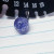 14g Titanium Blue Glitter 3/8 Belly Ring B0985