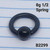 8g Black Spring Captive Bead Ring CBR BCR Gauges