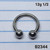 12g Surgical 1/2 Horseshoe Ring Gauges