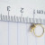 20g Gold Cross CZ Nose Hoop Ring